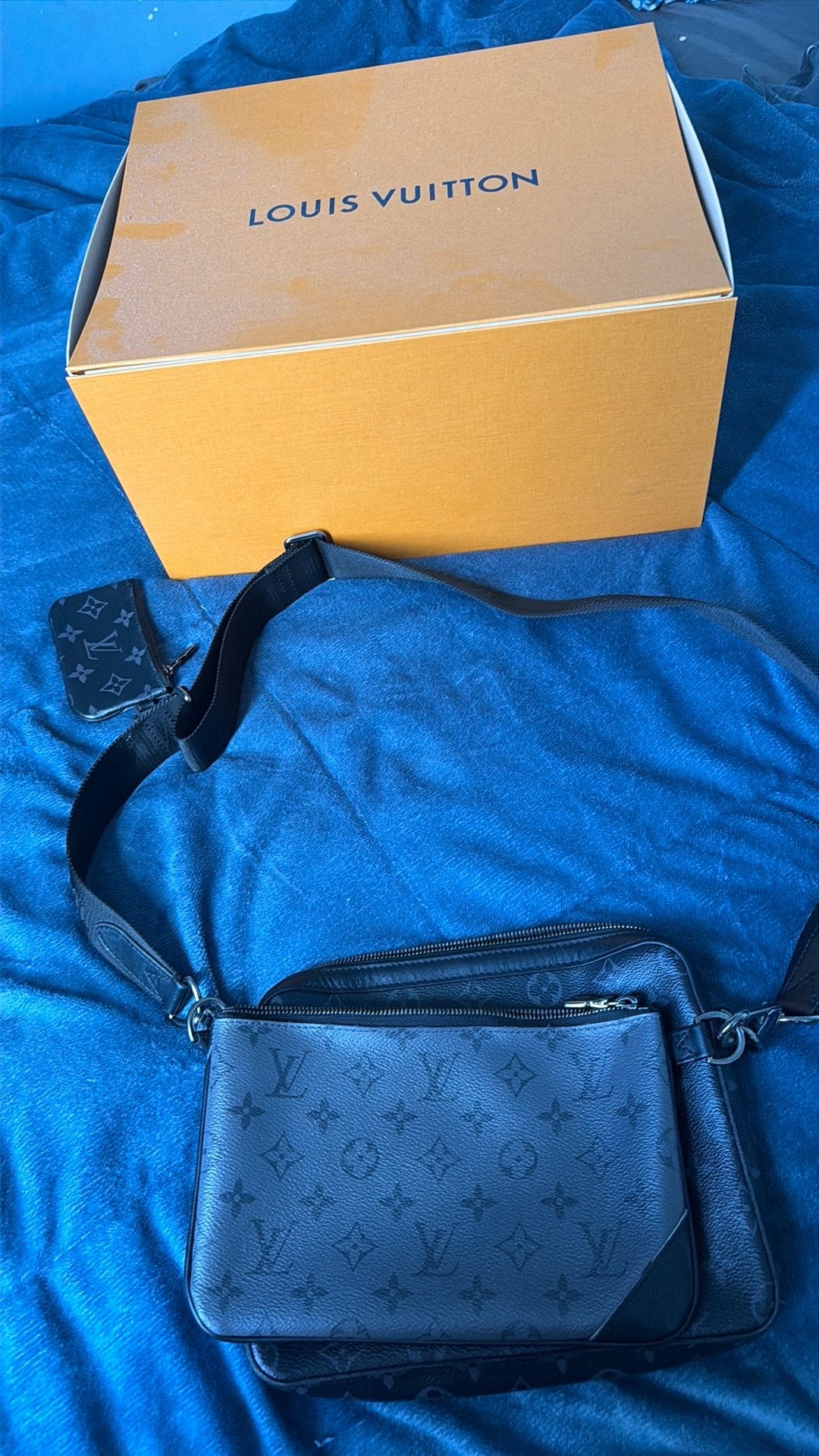 Trio messenger bag, Schoudertasje, Zwart, Ophalen of Verzenden, Zo goed als nieuw