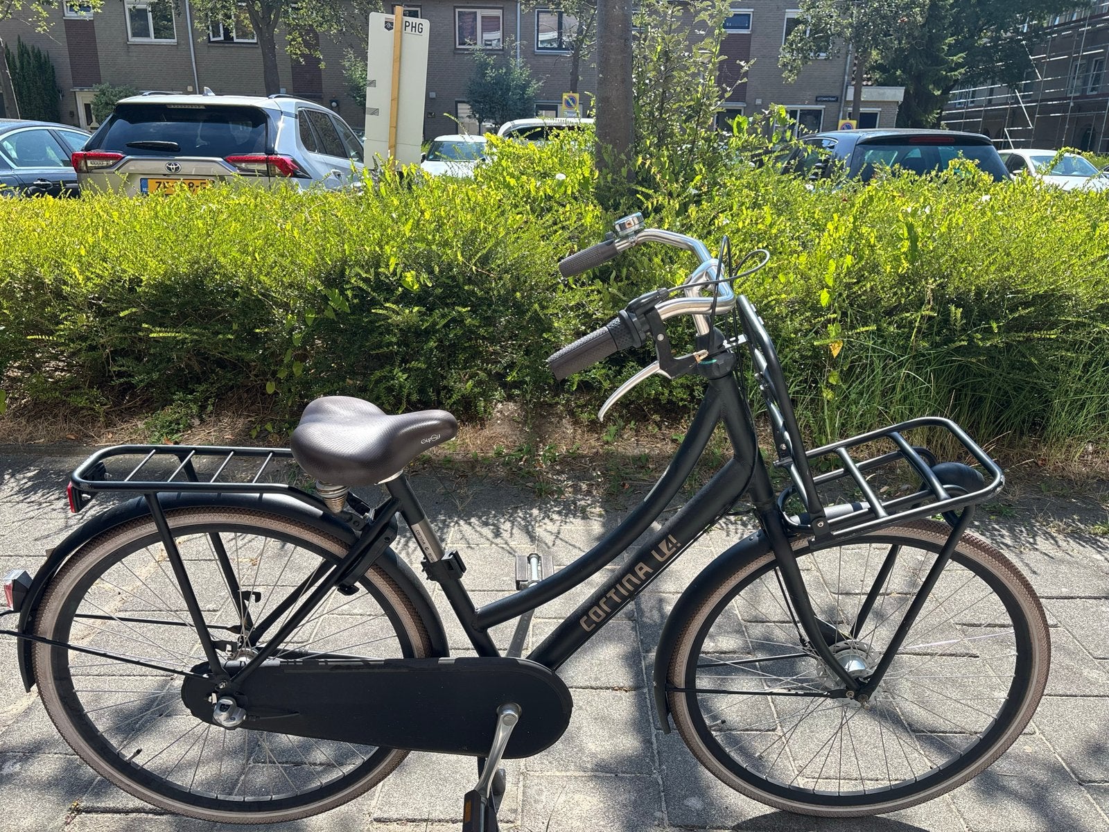 Cortina U4 Transportfiets Dames - Zo goed als nieuw, Fietsen en Brommers, Overige merken, Terugtraprem, (Extra) lage instap, Ophalen of Verzenden