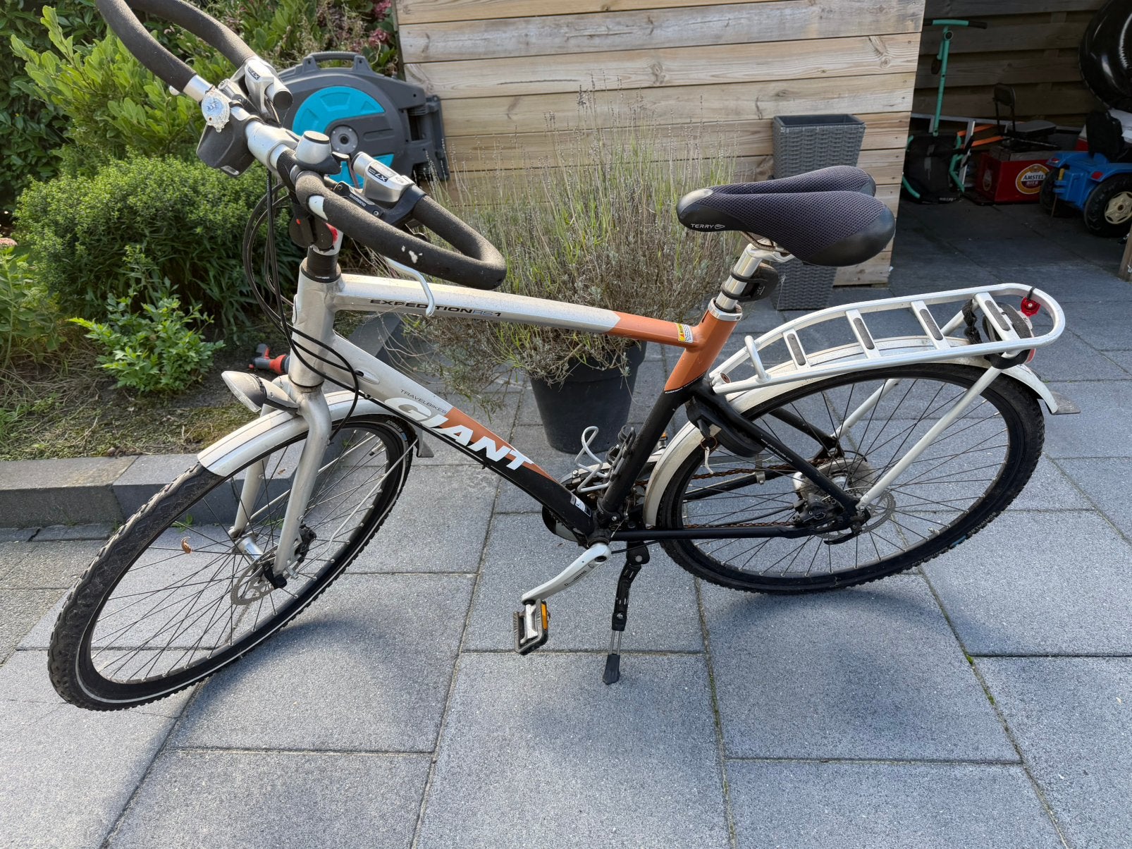 Giant herenfiets, Fietsen en Brommers, Ophalen, Gebruikt, Giant