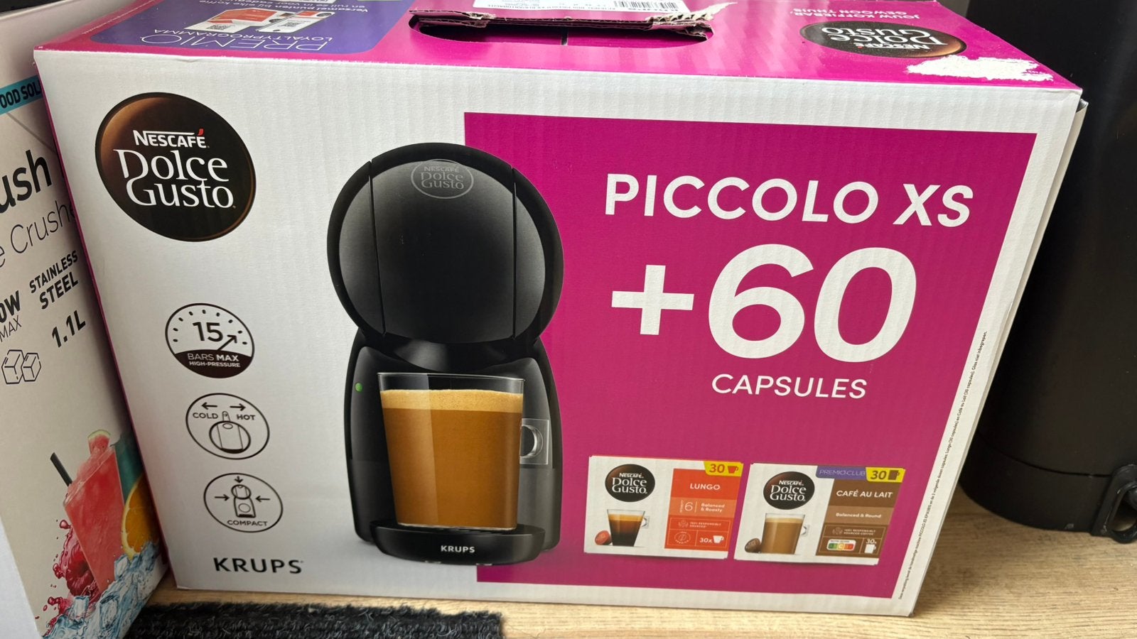 Gloed nieuw dolce gusto krups kleur zwart, Ophalen, Zo goed als nieuw