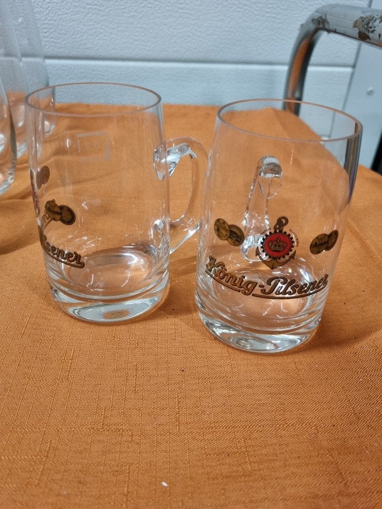 bierpullen konig pilsener 2x, Verzamelen, Glas en Borrelglaasjes, Ophalen of Verzenden, 'T Olde Gre-j, Info@toldegrej.nl, Endepoelstraat 20f Didam