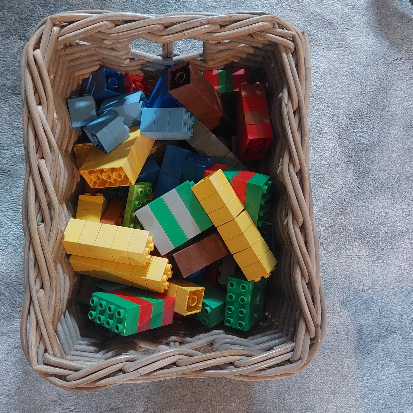 Duplo bouwstenen (exclusief mand), Ophalen of Verzenden, Gebruikt, Losse stenen, Duplo