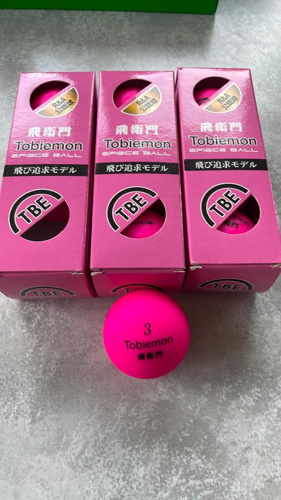Tobiemon Golfballen Roze - 9stuks, Ophalen of Verzenden, Nieuw, Bal(len), Overige merken