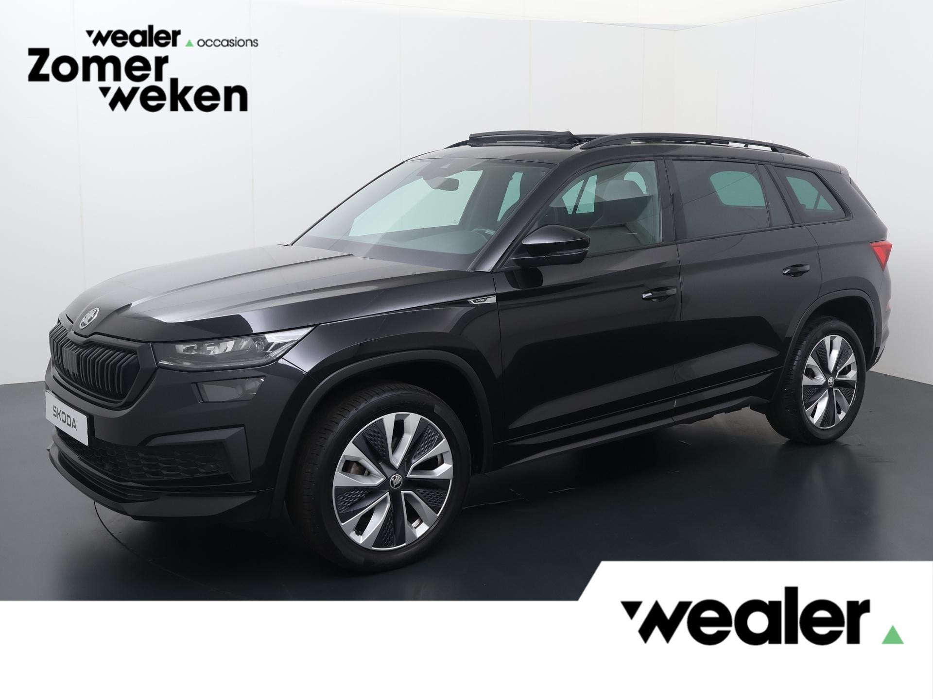 Skoda Kodiaq 1.5 TSI Sportline Business 7p. | 150 PK | Autom, 12 maanden, 4 cilinders, Zwart, 14 km/l