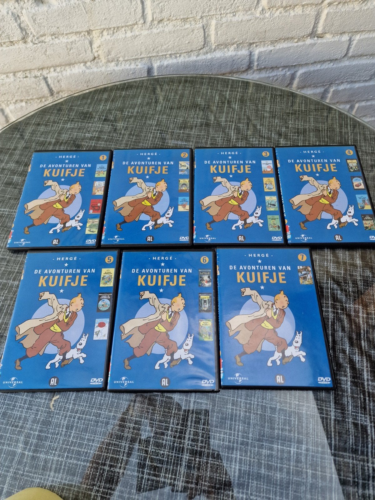 Kuifje 7 Dvd's De avonturen van Kuifje, Ophalen, Zo goed als nieuw