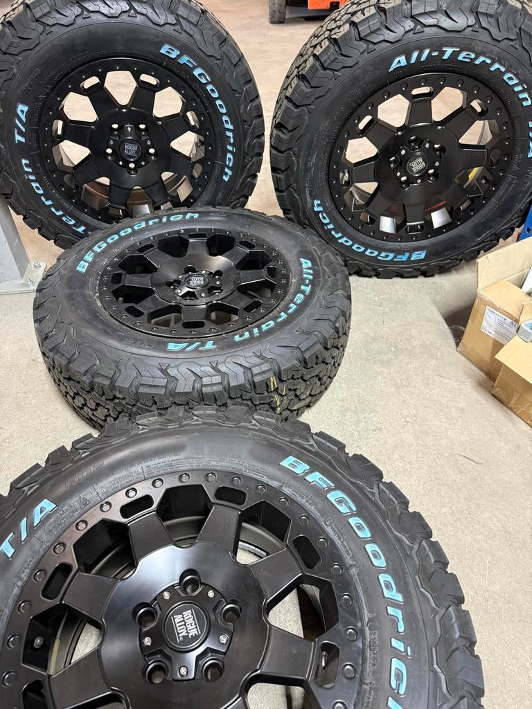 Rogue Alloy Off Road Velgen (met banden goodrich), Auto-onderdelen, Banden en Velgen, Ophalen, Gebruikt, 16 inch, Banden en Velgen