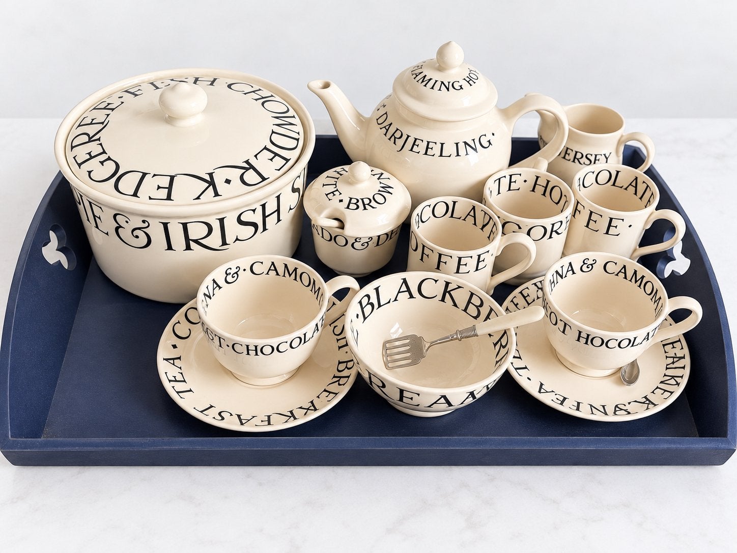 Emma Bridgewater Black Toast / Toast & Marmalade servies, Antiek en Kunst, Ophalen