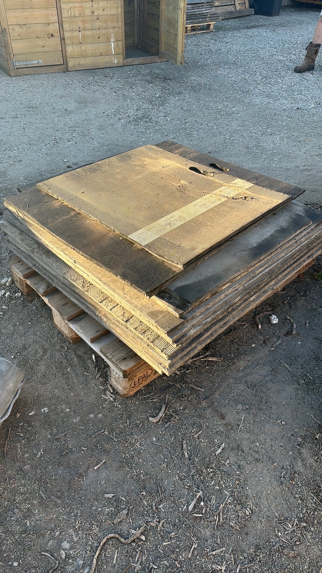 Rijplaten +/- 100x100 cm, Ophalen, Zo goed als nieuw, 20 tot 50 mm