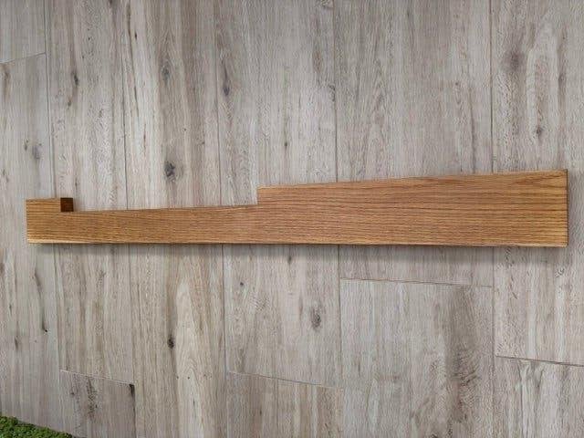 Strak eiken planchet van 137 cm lang., Ophalen, Zo goed als nieuw, Bruin, Overige typen