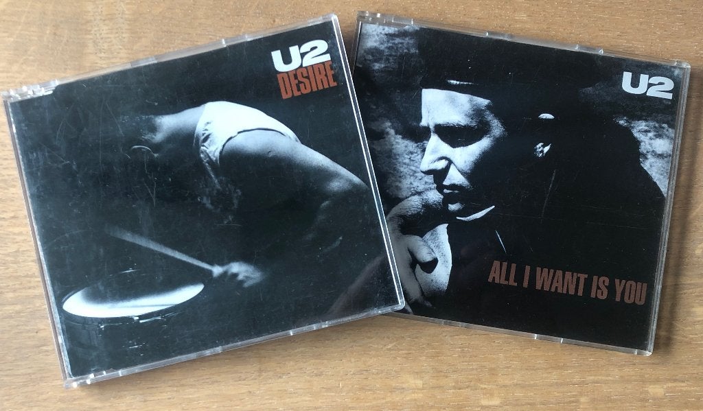 U2 - Desire & All I want is you ( 2x CD maxi ), Ophalen of Verzenden, Zo goed als nieuw, Poprock