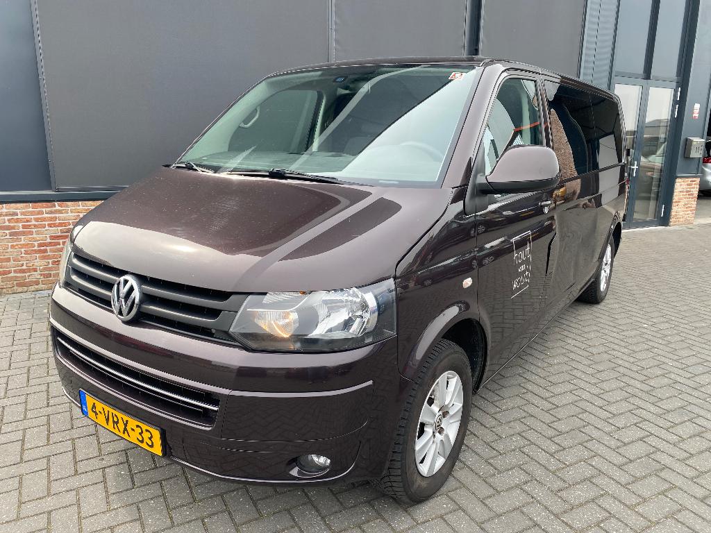 Volkswagen Transporter TDI 140PK Automaat, Auto's, Bestelauto's, Euro 5, Stof, 4 cilinders, Bruin