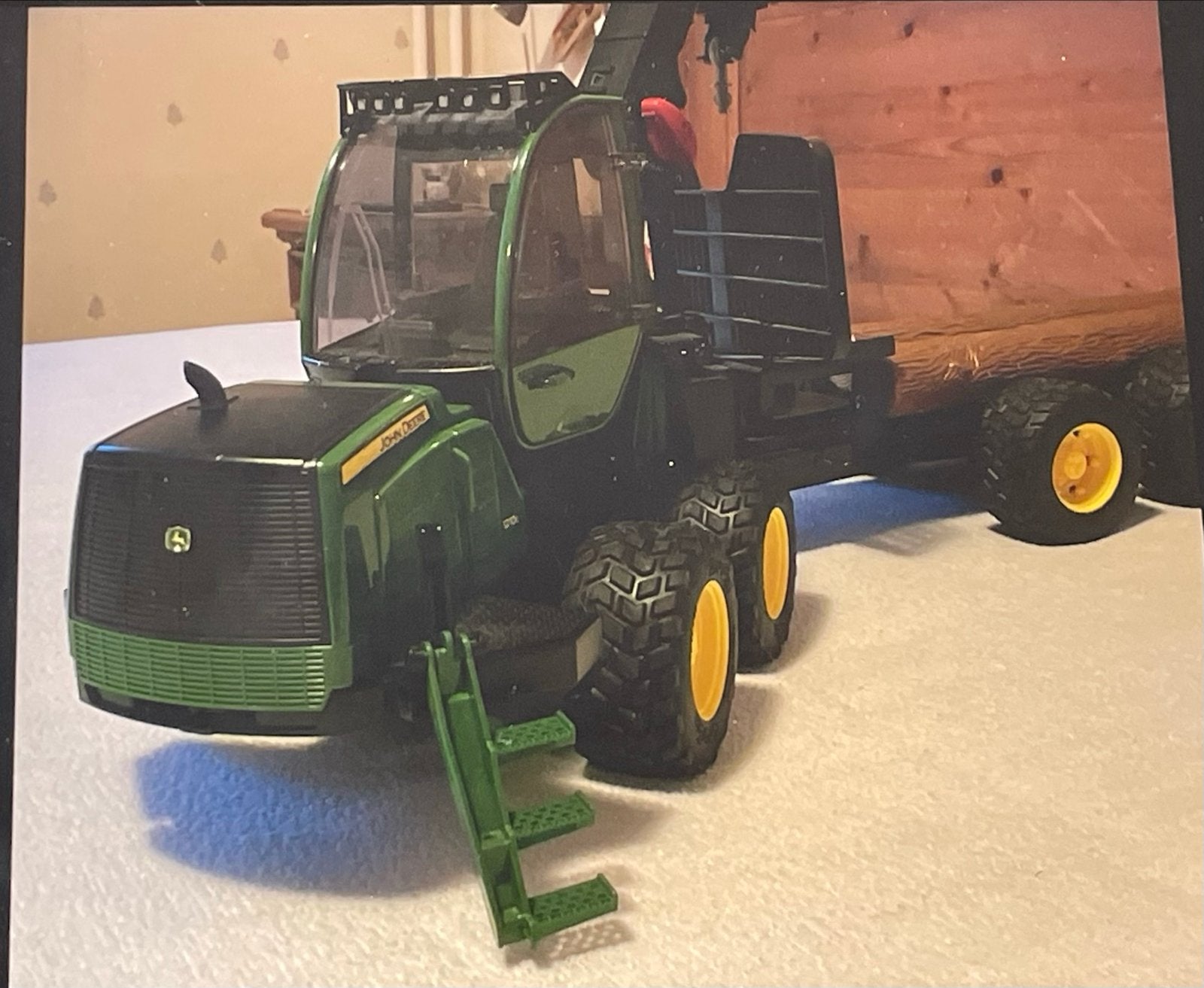 Bruder John Deere speelgoed set: Tractor en Bosbouwvoertuig, Ophalen of Verzenden, Zo goed als nieuw