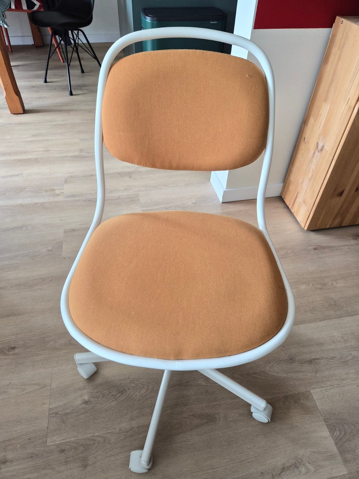 IKEA ÖRFJÄLL bureaustoel - Oranje/Wit, Ophalen