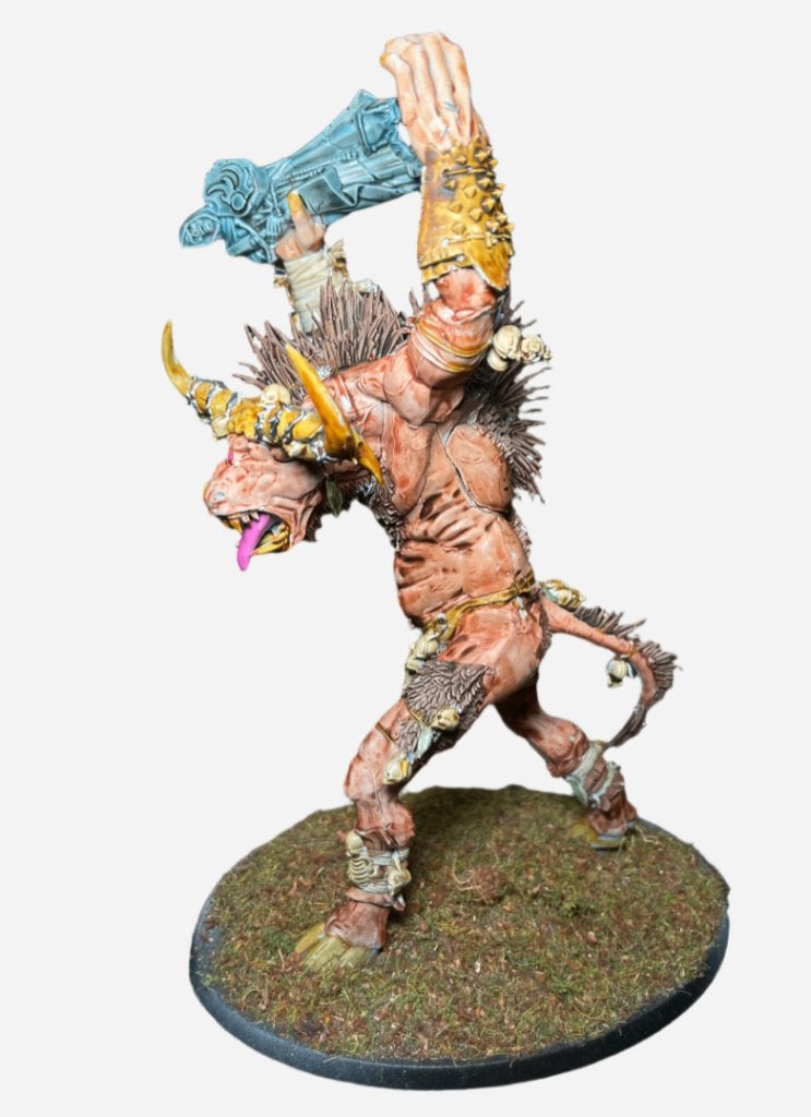 Warhammer Age of Sigmar Old World Beastmen Cygor, ., Warhammer, Ophalen of Verzenden, Zo goed als nieuw