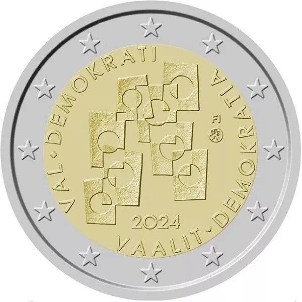 Speciale 2 Euro FINLAND 2024 "Verkiezingen en Democratie"., Ophalen of Verzenden, Finland, 2 euro