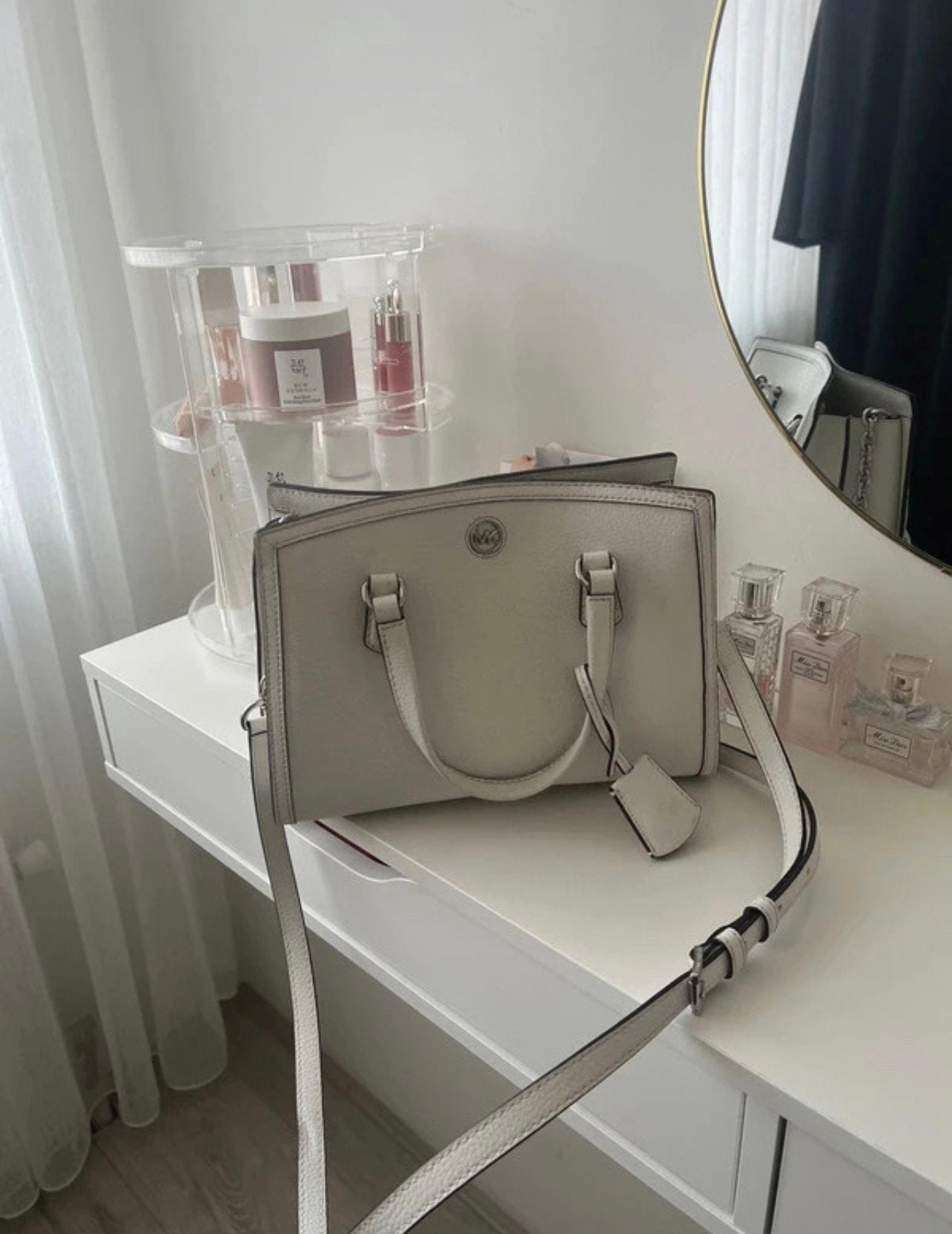Michael Kors witte (zomer) tas crossbody handtas, Sieraden, Tassen en Uiterlijk, Tassen | Damestassen, Ophalen of Verzenden, Gebruikt