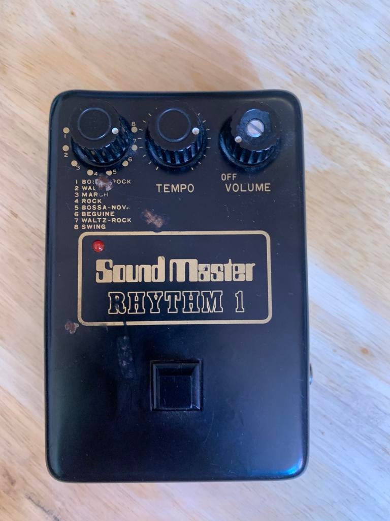 Sound Master Rhythm 1 vintage analog drum machine, Muziek en Instrumenten, Ophalen of Verzenden, Zo goed als nieuw, Overige merken