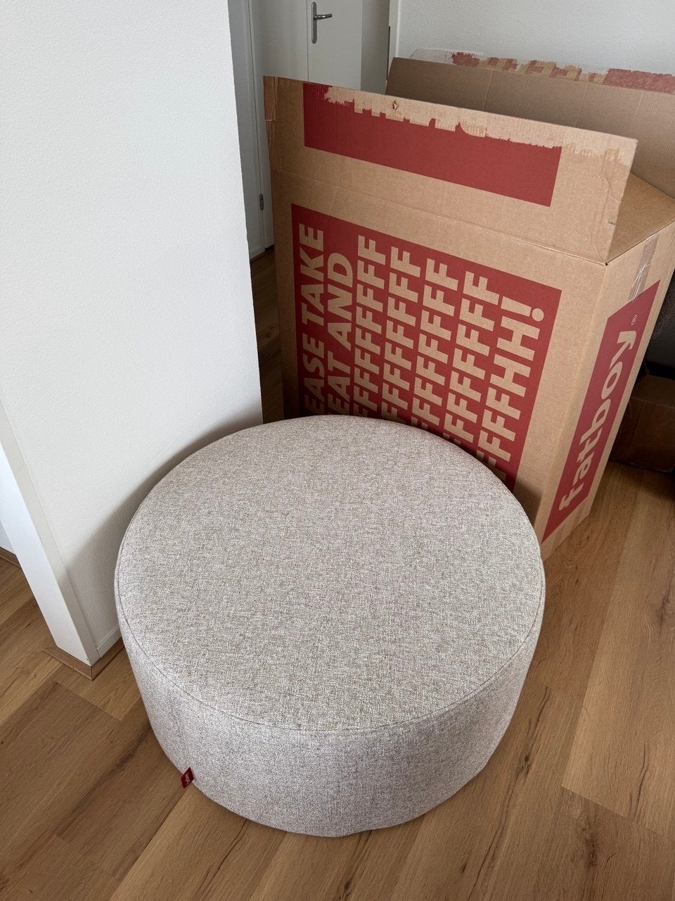 Fatboy Pfffh Boucle Poef - Nieuw, Ophalen, Modern, Comfortabel, Scandinavisch, Rond, Nieuw
