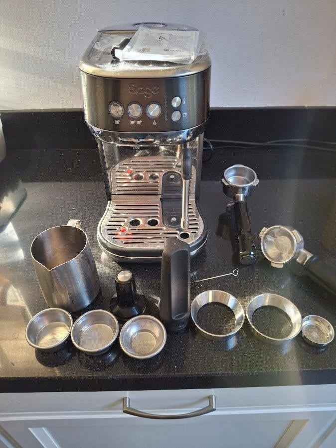 Sage Bambino Plus barely used, Witgoed en Apparatuur, Koffiezetapparaten, Ophalen, Espresso apparaat, Gemalen koffie, Zo goed als nieuw