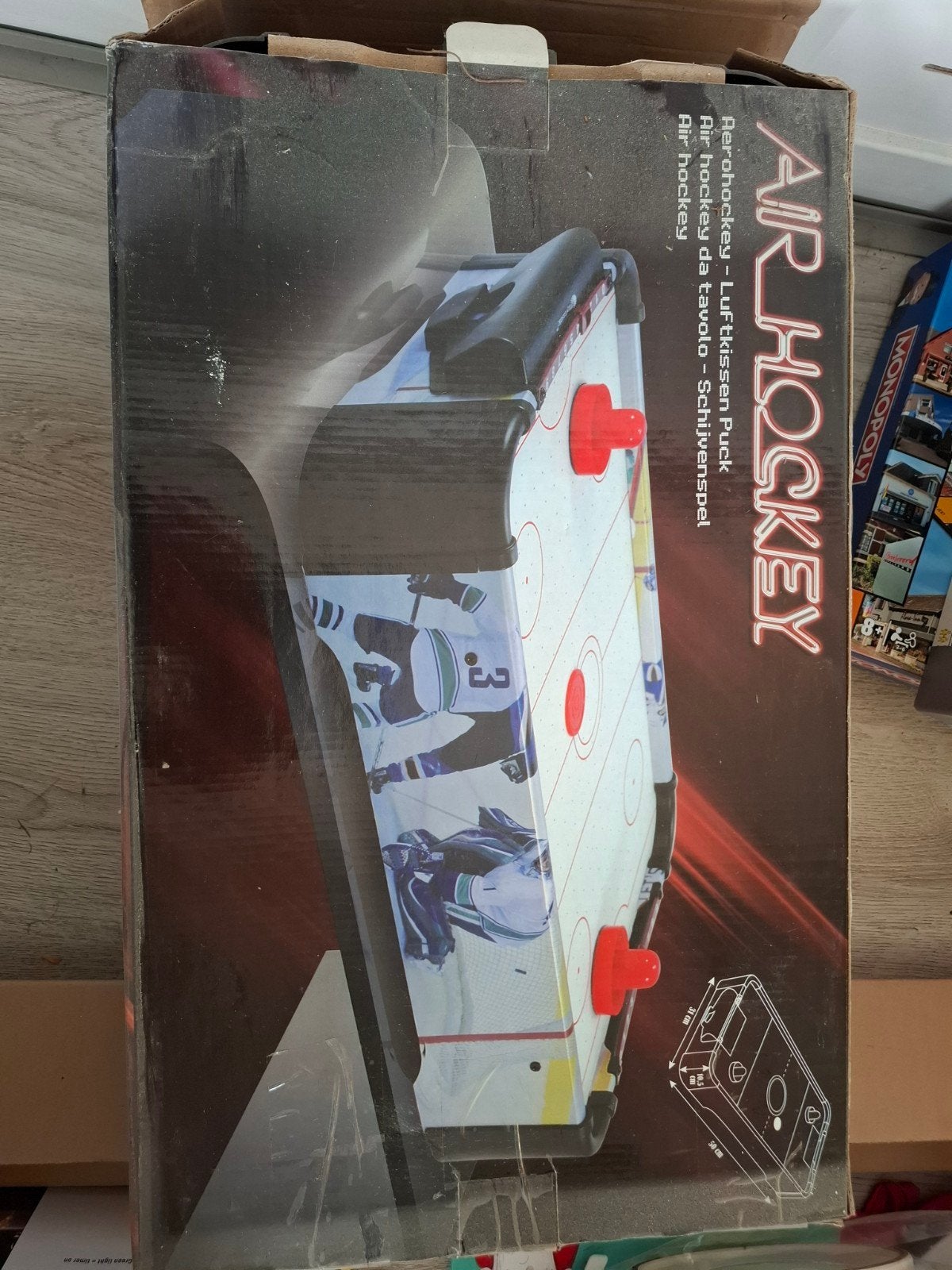 Airhockey tafel - Schijvenspel, Ophalen