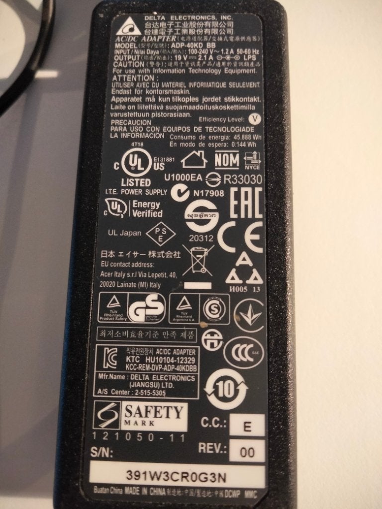 Acer oplader, Computers en Software, Laptop-opladers, Ophalen of Verzenden