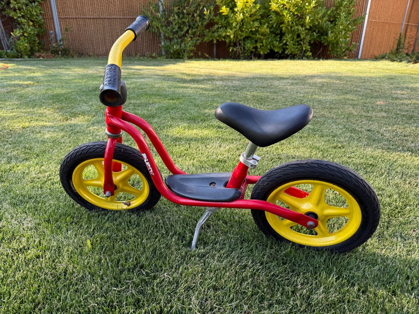 Puky loopfiets rood/geel, Ophalen, Gebruikt, Minder dan 16 inch