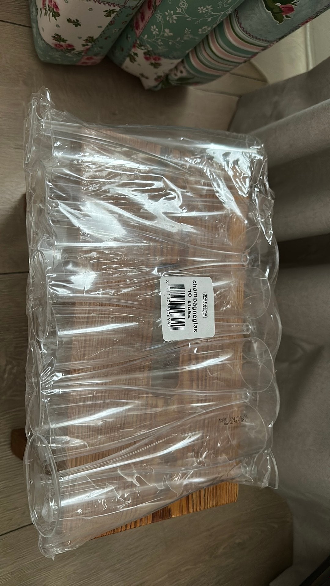 Kunststof champagne glazen 10 stuks nieuw, Ophalen of Verzenden, Zo goed als nieuw, Overige typen