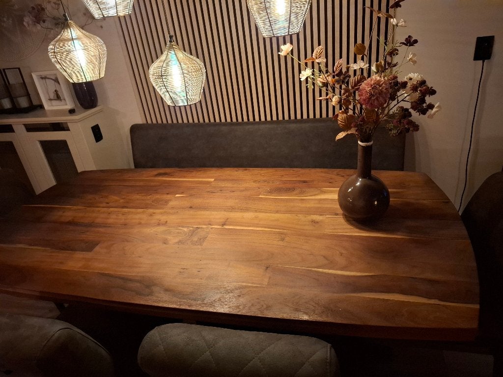 Eettafel, Huis en Inrichting, Ophalen, Gebruikt, 100 tot 150 cm, 200 cm of meer