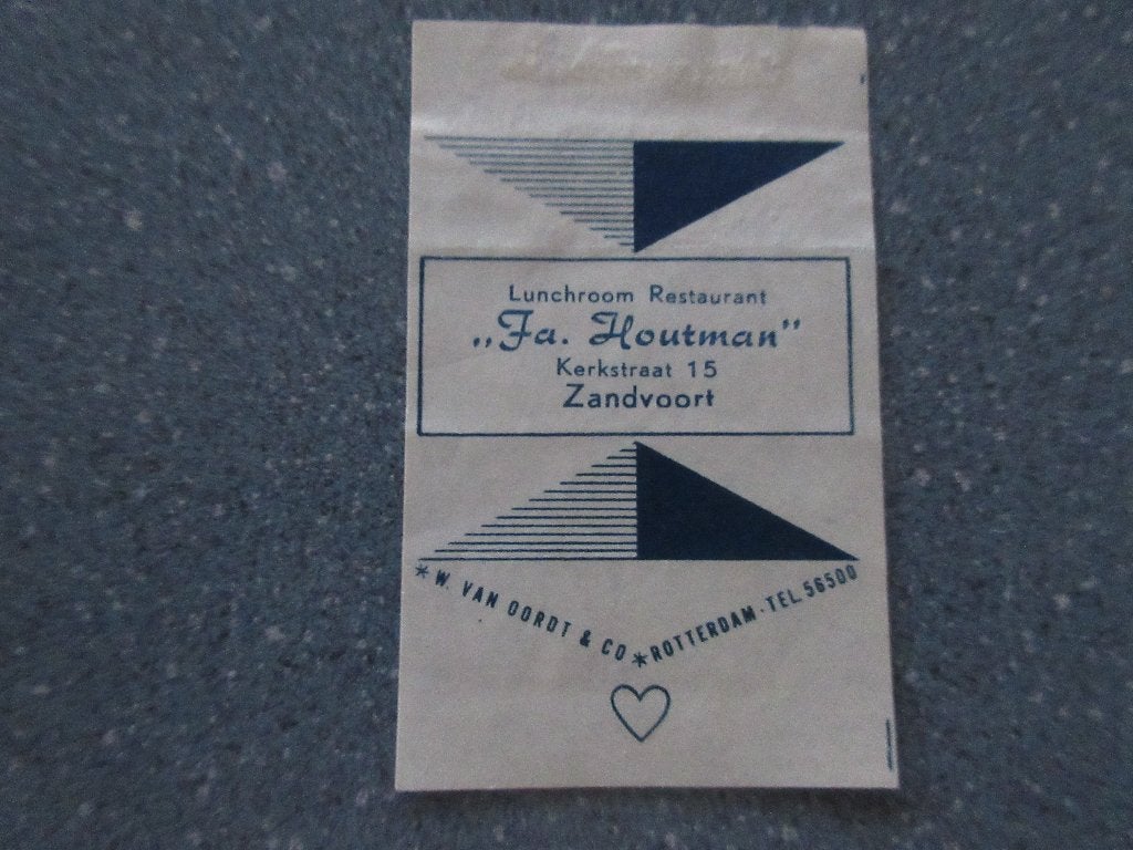 Zandvoort, lunchroom-rest. Fa. Houtman, Verzenden, Nederland