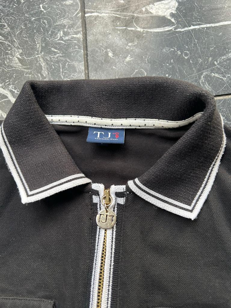 Trussardi Jeans Bodysuit Zwart Maat S, Kleding | Dames, Zwart, Ophalen of Verzenden, Zo goed als nieuw, Korte mouw