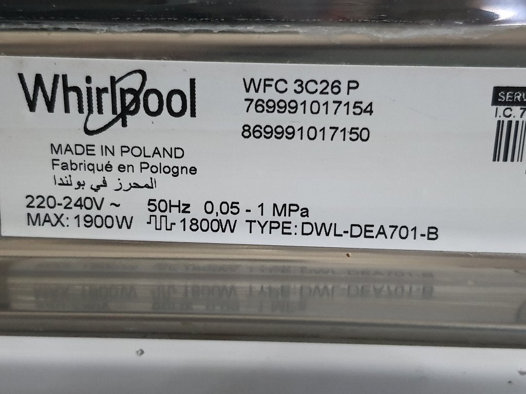 Foto 9 van A++ ZGAN Top Whirlpool 6THSENSE vaatwasser Werkt Uitstekend