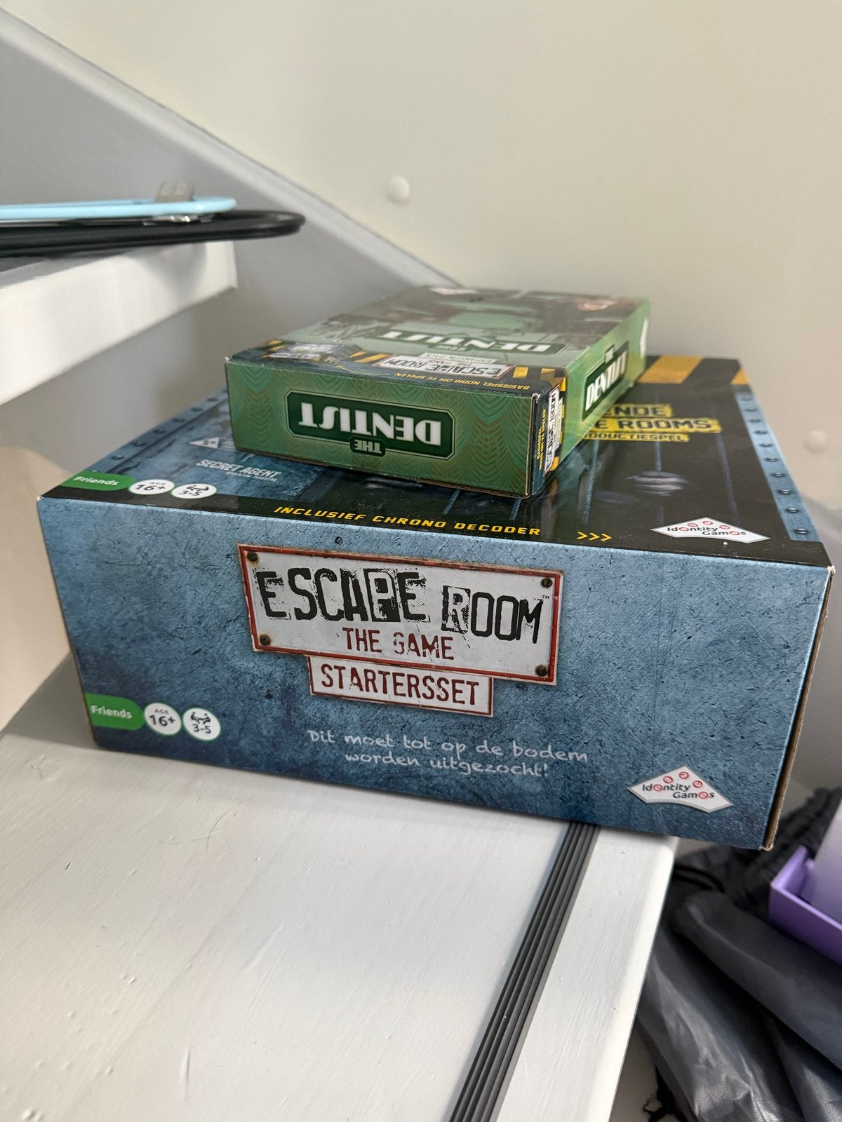 Escape Room The Game Startersset + 'The Dentist', Drie of vier spelers, Ophalen, Zo goed als nieuw