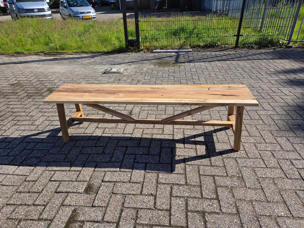 Mooi teakhouten bankje - eettafel of eyecatcher, Ophalen, Bruin, Landelijk, Ibiza, Nieuw