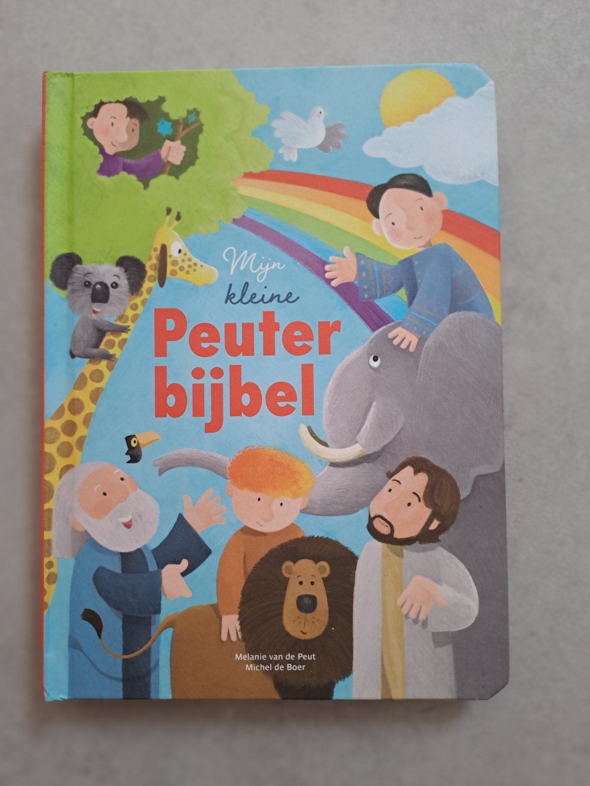 Mijn kleine peuterbijbel, Ophalen of Verzenden, Zo goed als nieuw, Melanie van de Peut, Michel de Boer, 2 tot 3 jaar