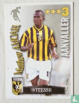 Spelerskaart Vitesse - Matthew Amoah 2003, Verzamelen, Ophalen of Verzenden, Zo goed als nieuw, Vitesse, Spelerskaart