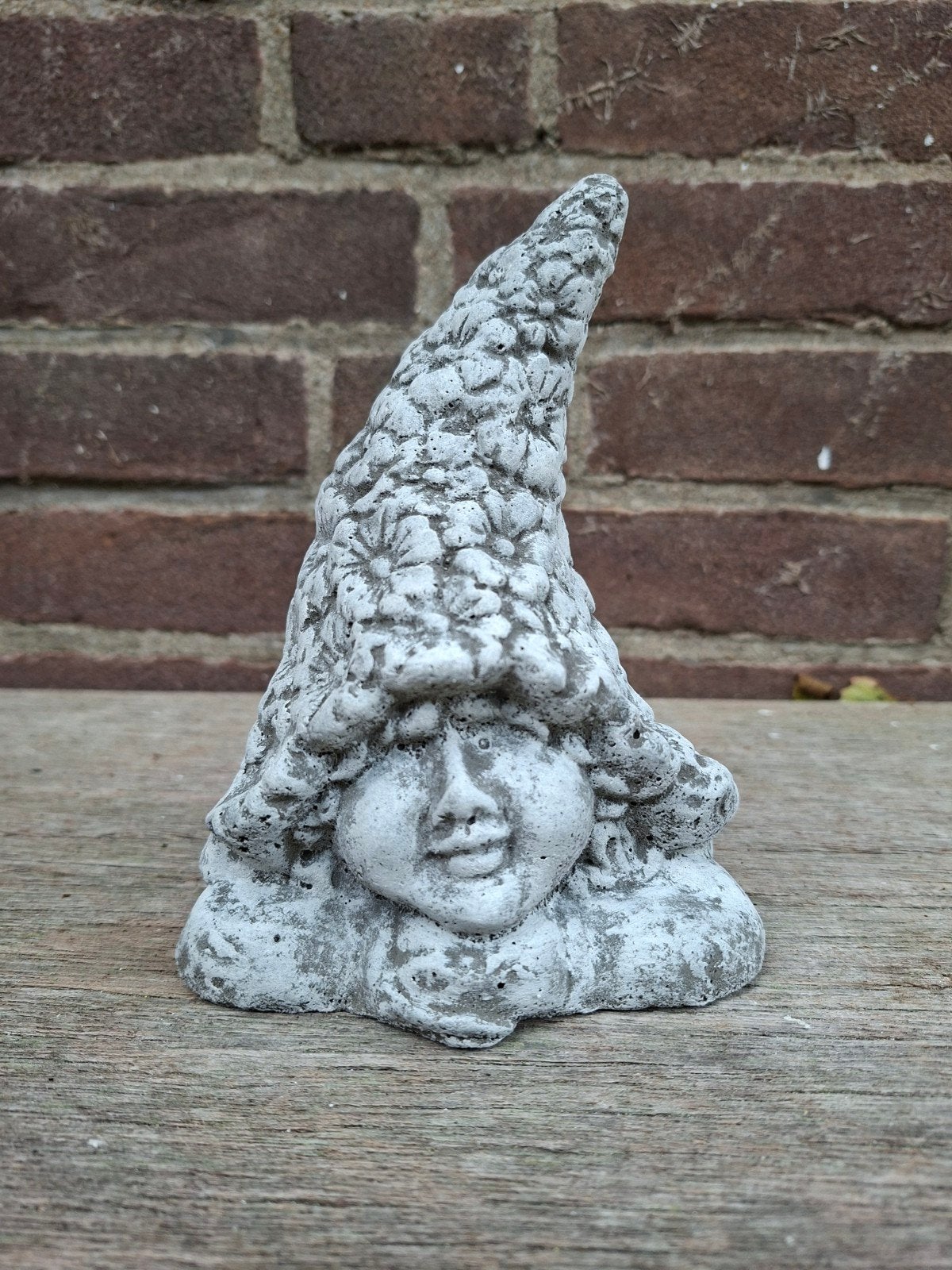 Bloemenmeisje elfje betonnen beeld tuinbeeld beton beeldje, Tuin en Terras, Tuinbeelden, Ophalen of Verzenden, Nieuw, Beton, Mensenbeeld