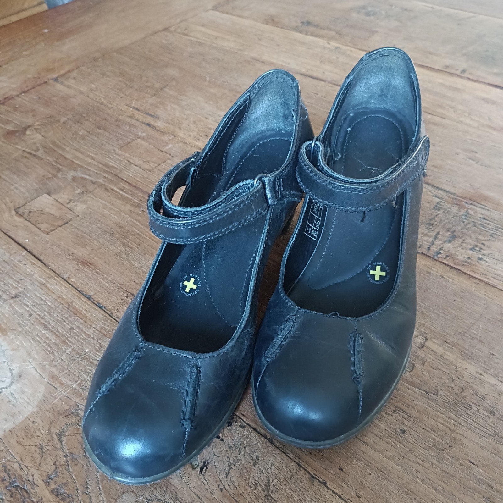 Dr. Martens Mary Jane Zwarte Leren Pumps Maat 38, Pumps, Zwart, Ophalen of Verzenden, Dr. Martens