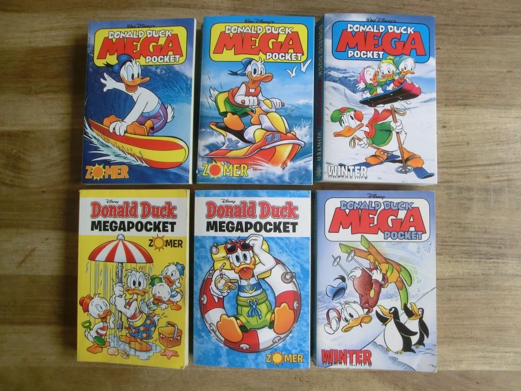 6 Donald Duck megapockets, Meerdere stripboeken, Ophalen of Verzenden, Gelezen