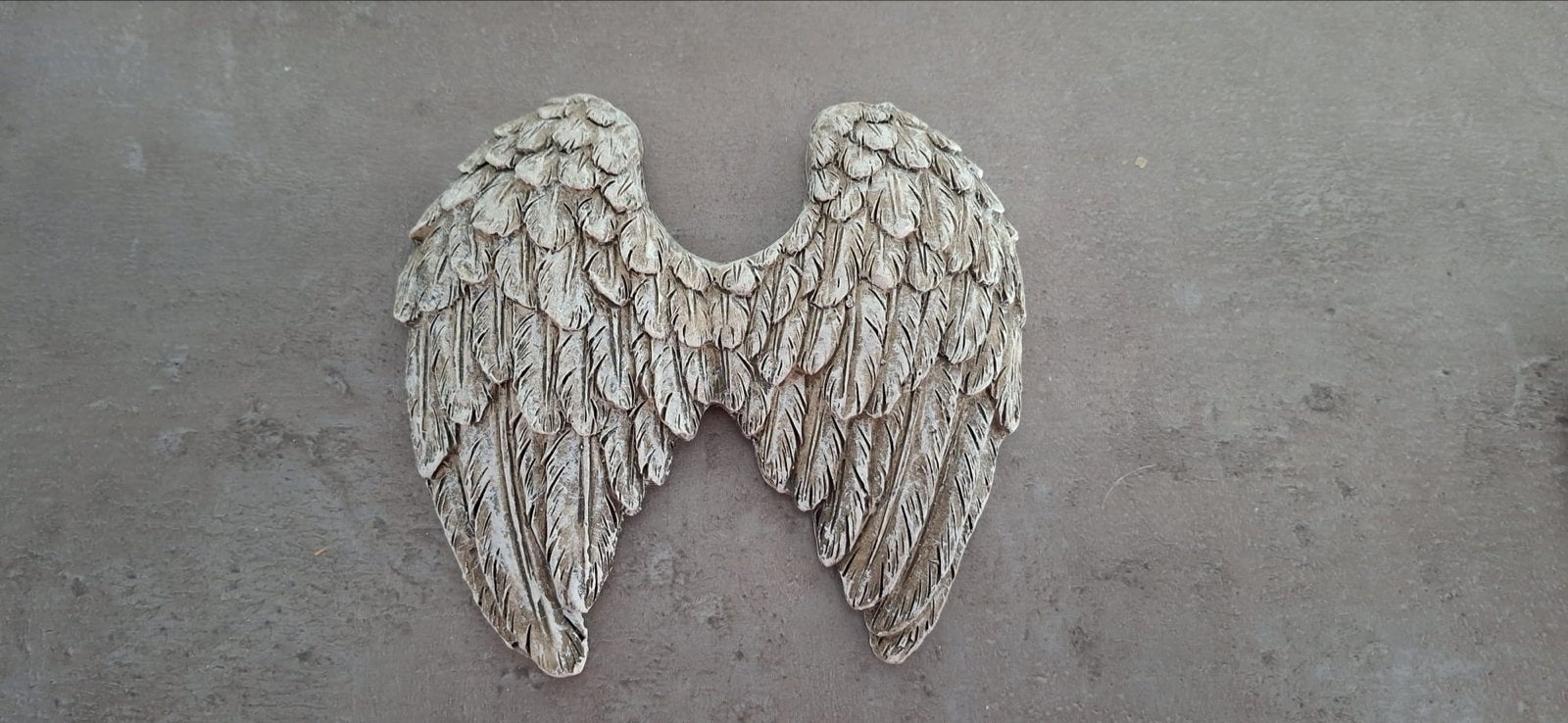 Decoratieve Engelen Vleugels - Wanddecoratie, Huis en Inrichting, Vintage, Ophalen of Verzenden, Zo goed als nieuw, Grijs