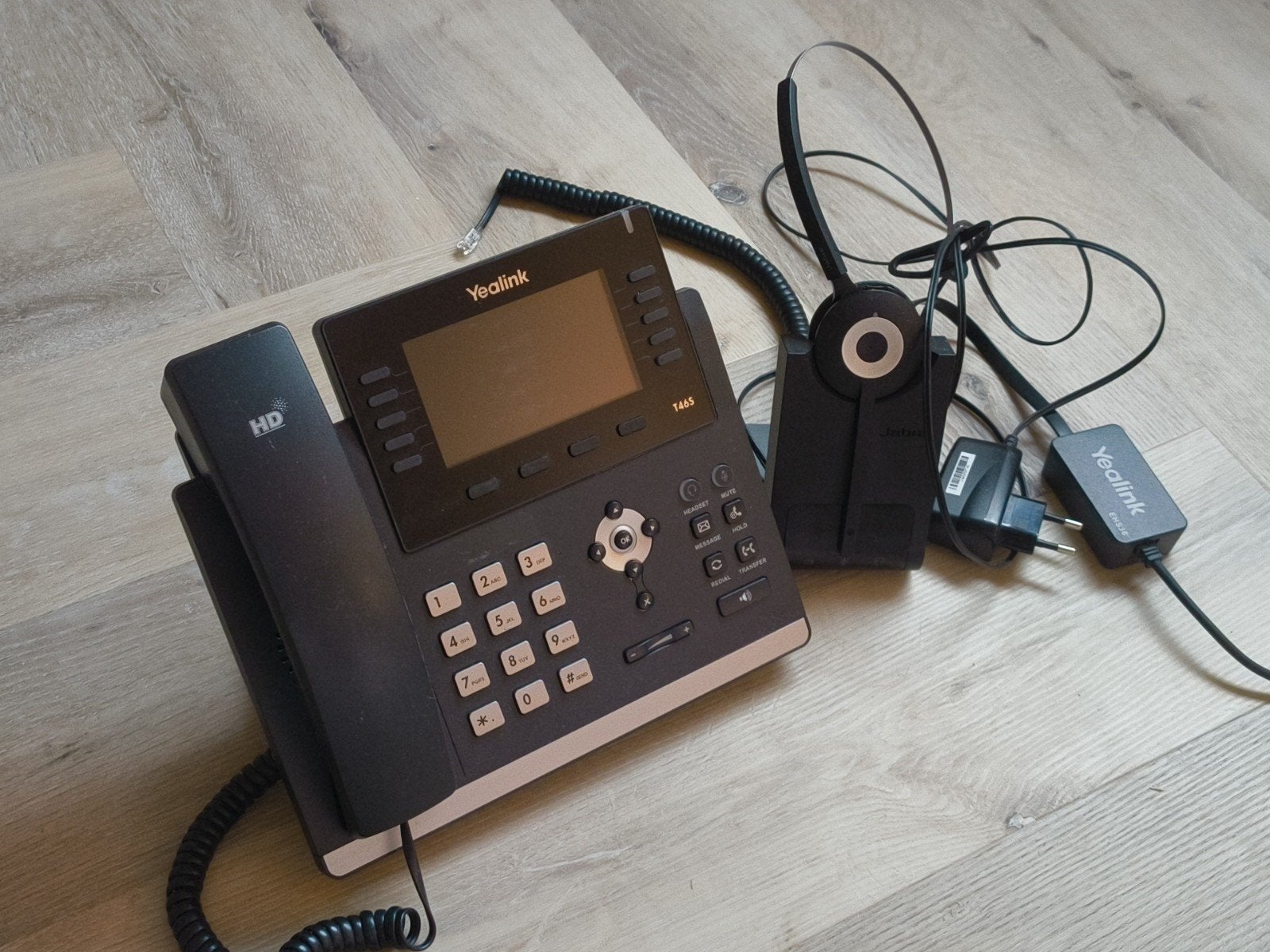 Yealink T46S IP-telefoon met EHS36 en Jabra 920 Pro headset, Ophalen of Verzenden