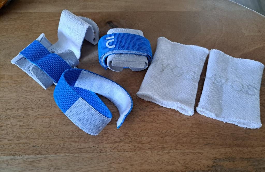 Domyos turnleertjes maat 3 en badstof polsbandjes, Maat 36 t/m 42, Ophalen of Verzenden, Nieuw, Turnpak(je)
