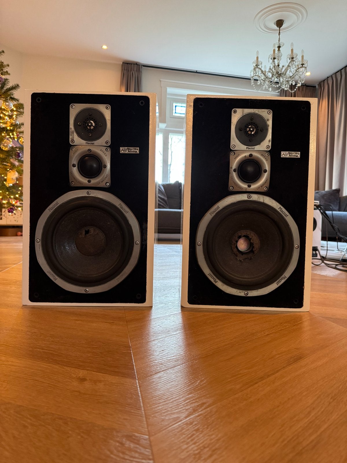 Magnat ALL-Ribbon 8P Speakers - Vintage Hifi Geluid, Audio, Tv en Foto, Luidsprekers, Ophalen, Vloerstaande luidspreker, Gebruikt