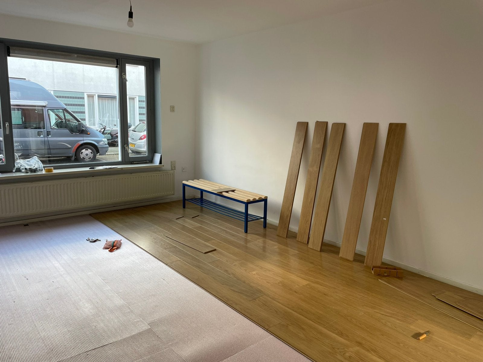 Laminaat quick step ca 40 m2, Ophalen, 50 tot 150 cm, 10 m² of meer, 10 tot 30 cm