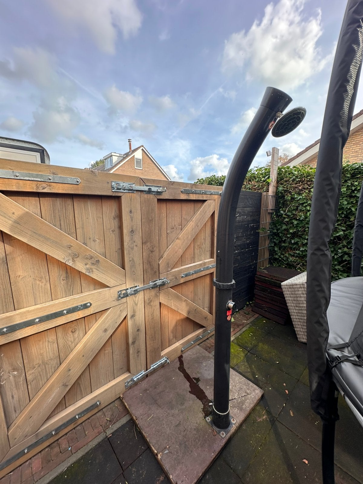 Buiten douche, Tuin en Terras, Ophalen, Gebruikt