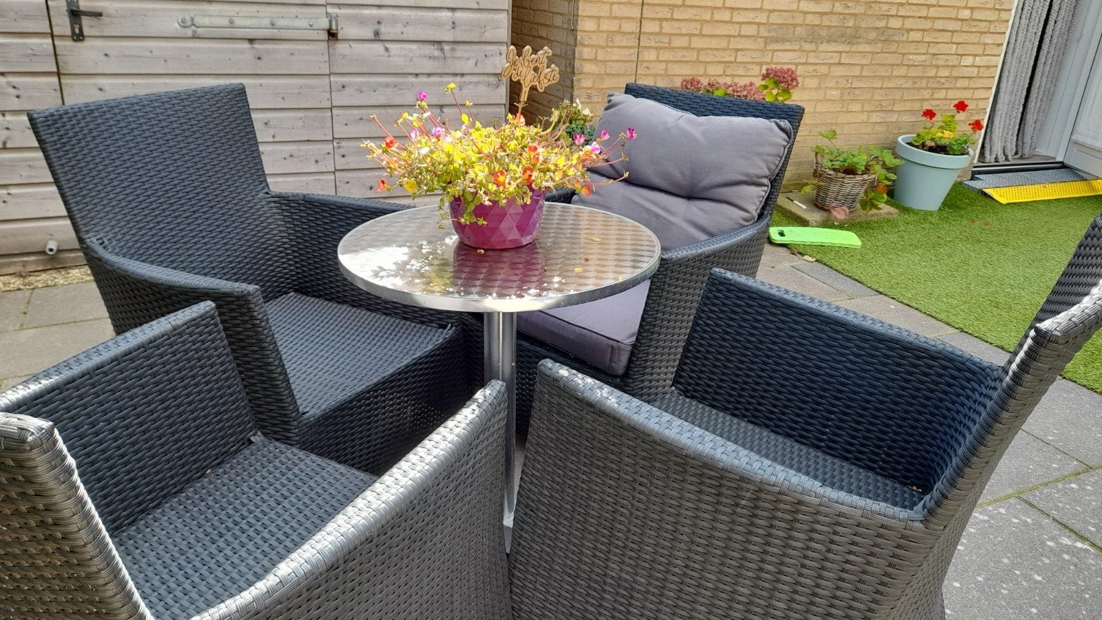 tuinmeubels ., Tuin en Terras, Ophalen, Zo goed als nieuw, Kunststof