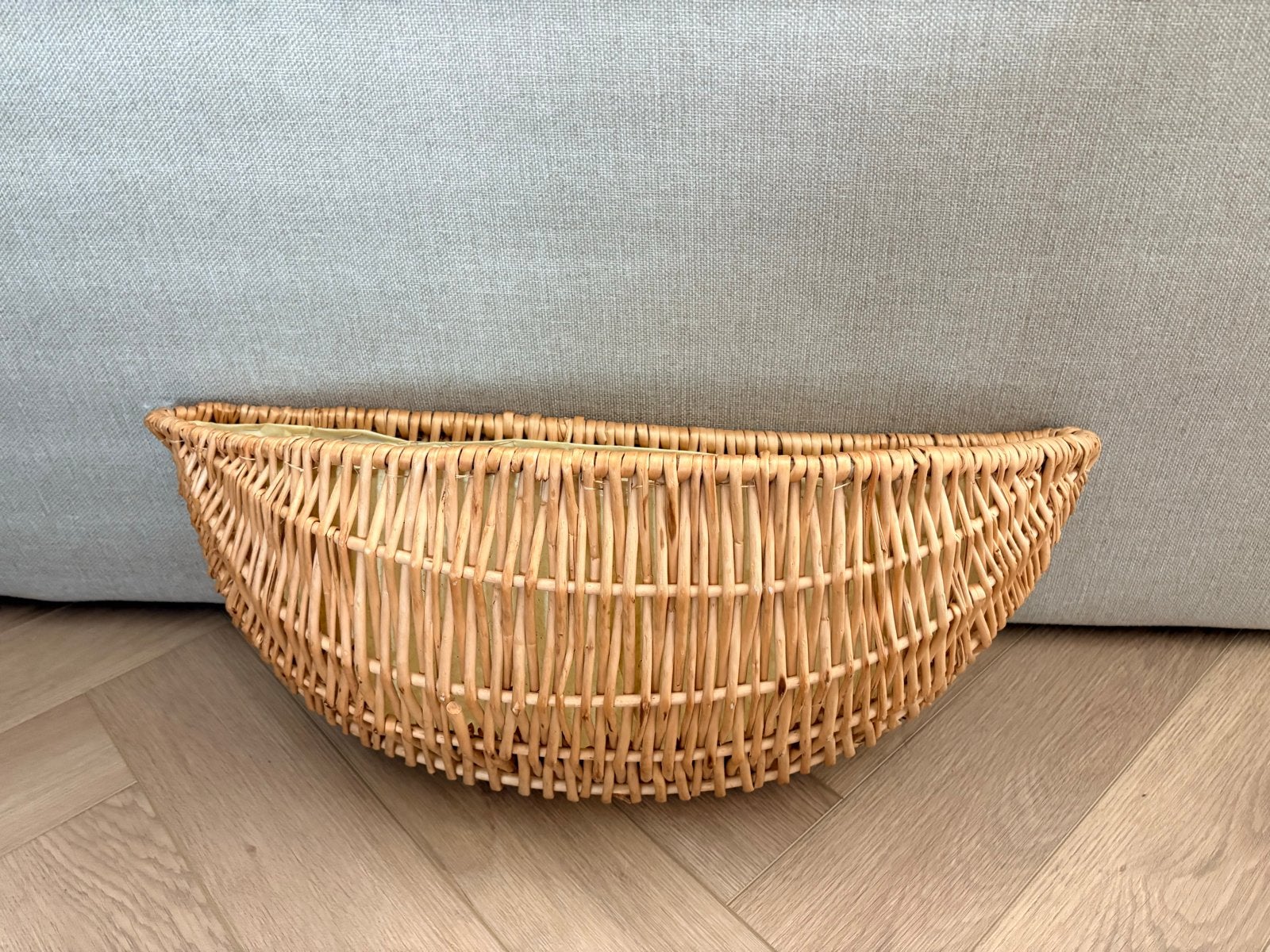 Mooie rotan rieten wandmand voor planten of knuffels, Mand, Ophalen of Verzenden, Zo goed als nieuw, Riet
