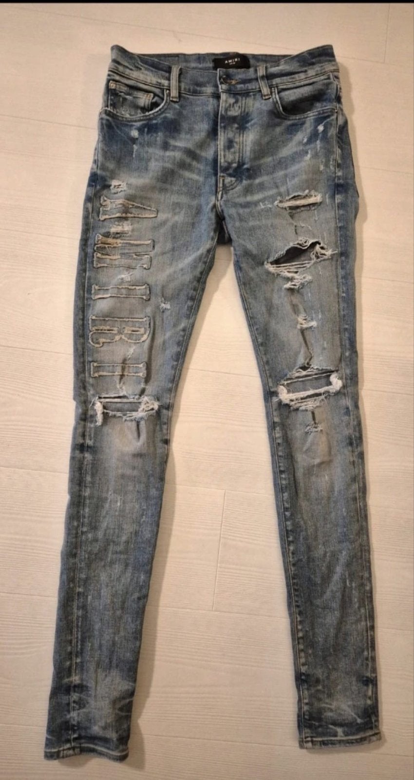 Amiri broek maat 30, Kleding | Heren, Spijkerbroeken en Jeans, Ophalen of Verzenden, Zo goed als nieuw, Blauw, W32 (confectie 46) of kleiner