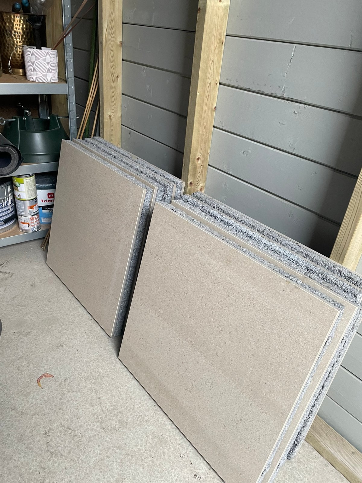 Keramische tegels beige 6 stuks 60x60 prijs is voor 6 tegels, Ophalen of Verzenden, Nieuw