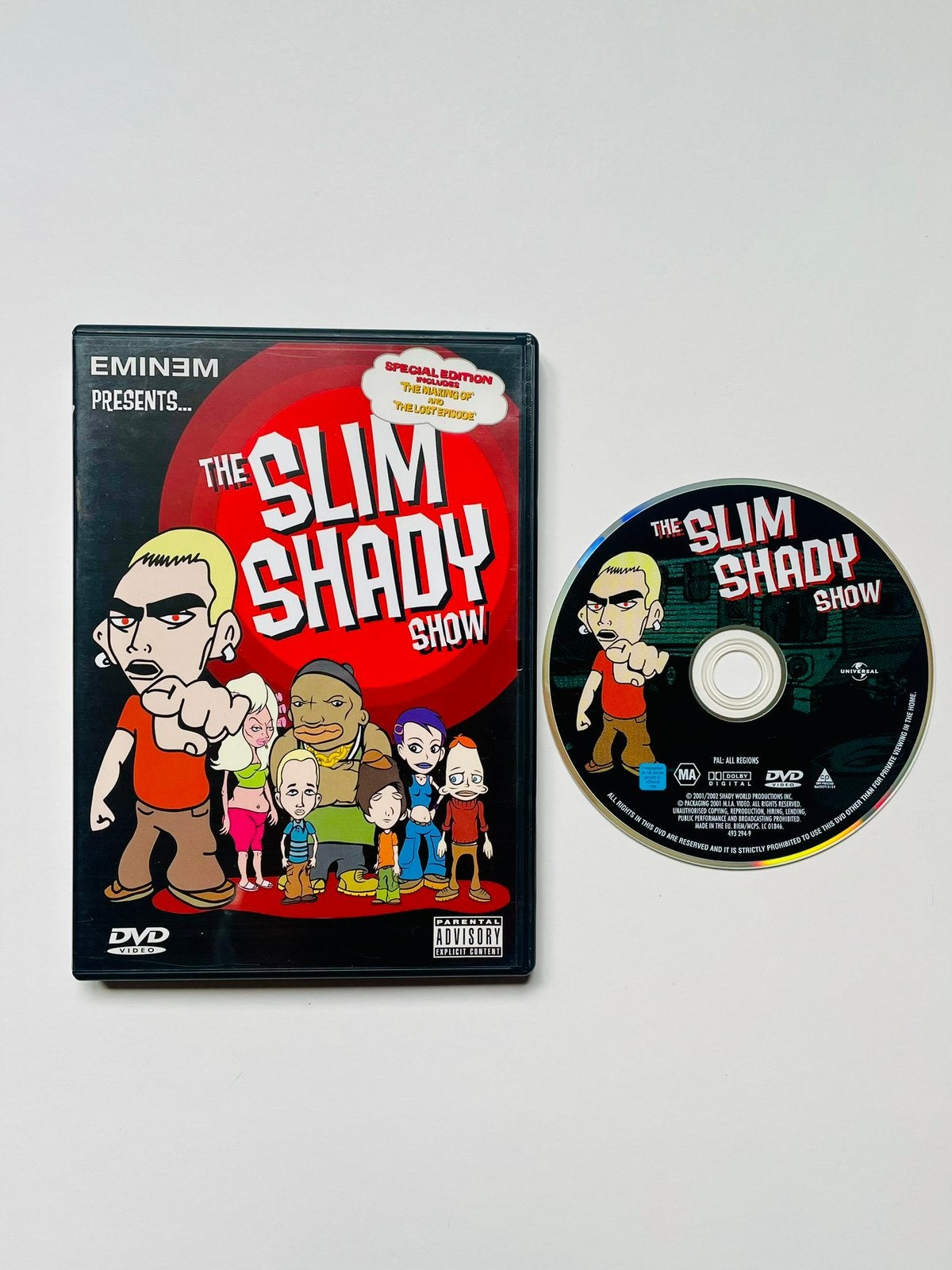 Special Edition" DVD van Eminem: The Slim Shady Show 2001, Alle leeftijden, Ophalen of Verzenden, Zo goed als nieuw, Anime (Japans)