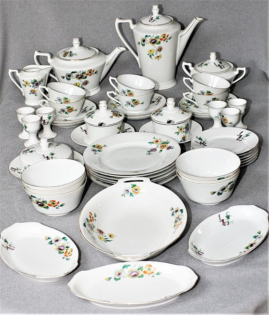De Gruyter 57 delen ontbijt servies 1932, Antiek en Kunst, Ophalen